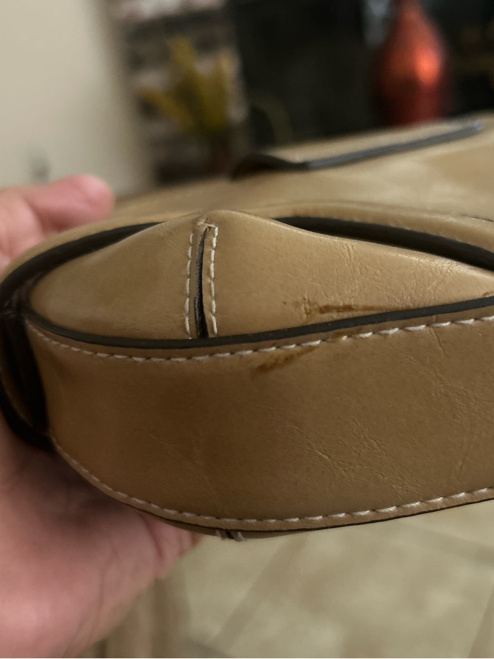 Apt.9 Faux Leather Tan Small Shoulder Bag - Picture 8 of 8